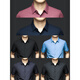CEO Yageo high-end light luxury ice silk short-sleeved shirt for men in summer cool, non-scalding, anti-wrinkle-free, markless, men. Blue flower stripes light luxury real ice silk. Blue flower stripes S 3890-115Jin [Jin equals 0.5 kg]