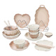 Yingtang Jingdezhen ceramic feel bowl and dish set household ceramic plate underglaze colored tableware bowl and plate light luxury rice bowl and bowl utensil gold-painted 4-6 people food gift box 1355