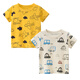 Qinzhi (Qinzhi) Kurzarm T-Shirt für Kinder Kinderkleidung für Kinder Kinderkleidung für Kinder, die Pure Cotton Thin Hälfte mit halben Ärmeln 9435 Meter weiß 100 [Referenzhöhe 85 cm-94cm]