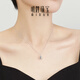 Ming brand jewelry platinum Pt950 platinum eternal gourd necklace gift for women BFR0138 platinum necklace about 40+2+2 cm about 4.44 grams