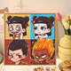 Q version of Nezha: The Devil Child’s Sea Digital Oil Painting Diy Ao Bing Nezha Cartoon 2025 Handmade Oil Painting Nezha J1047 20*20cm Inner Frame Ultra-clear Line Drawing 0 Basics