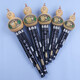 Blue Peacock Natural Natural Pipe en bois jouant en soie hoite B-flat revêtement