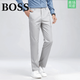 BOSS夏季新款天丝高档休闲西裤商务男装百搭抗皱裤子 9892实体-天丝黑色 29 适合90-110斤