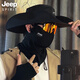 
JEEP SPIRITJEEP sun hat UV sun protection mask universal trendy outdoor gift black three-piece set (687 models) adjustable