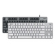 Logitech K835 Wired Mechanical Keyboard 84 Tasten ohne Hintergrundbeleuchtung Computer Peripherieale E-Sports-Büro-Tee-Welle K835 Weißblau-Welle + Originalpackung Garantie 1 Jahr TTC Mechanical Shaft Nr. 84 Keys Standard