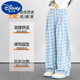 
Disney girls plaid trousers 2025 spring new style medium and large girls fashionable loose wide-leg pants spring children's sports pants 15266 blue 120