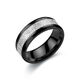 Trendy personalized rime pattern ring men's titanium steel ring men's trendy single fashion wide ring ring does not fade rime pattern ring black size 7 recommended 90 Jin Jin equals 0.5 kg -100 Jin Jin equals 0.5 kg