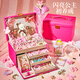 
Jiuhao jewelry box toys DIY princess hair accessories hair clip gift box 3-6-9-10-12 year old girl birthday gift pink