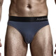 Color sólido de la cintura baja para hombres u convexo elástico de hielo apretado seda sexy t-to-touter ropa interior suave de la cadera transpirable t-toser deportes blancos 1 par xl
