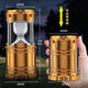 JCZS Brande allemande extérieure Multifinection Solar Camping Lights Ultra-Long Battery Life d'éclairage d'urgence Éclairage Camping Tent Horse Lantern [9900W Général Bright - Black Single Light Source] Sun