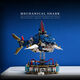 Bloques de construcción de plumas del acantilado Modelo de asamblea de tiburón de ballena mecánica de mecha juguetes para niños Educación biónica Nautilus Boy Gift Parrot-Semi-Mechanical Building Blocks 688 partículas