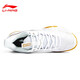 Li Ning 2025 New Guaranteed Authentic Badminton Shoes Men's and Women's Same Style Sports Shoes Ground-Flying AYTV003 AYZR007-3 Standard White 40