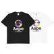 Aape New Ape Man Camouflage Summer Cartoon Print Losatile Men and Women Top Top футболка с половинами рукава A691 Black M