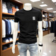 Andseeyou Brand Herren kurzärmelig T-Shirt 2025 Frühlings- und Sommer Neue Mode National Trend T-Shirt Trendy Casual Atemable Top A9918 Model Black 2xl