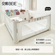 Beiyi Curved Bed Fence Baby Baffle Anti-fall Bed Guardrail L-shaped Feet Mica Gray Single Sided 1.8m