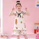 Children Nezha Pyjamas Girls Summer Sans Soup-Oevel Cartoon CLUB COTTON MIDE Big Children's Home Clothes Princess Style Sost Set W983 # Girls Suspender Set [Kulomi] 120 [12 codes recommandés 110-120cm]