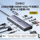 Green Network (UGREEN) TypeC expansion dock USB to HDMIVGA wired network card Leidian 3HUB splitter 10-in-1 [HDMI+VGA+ network card+audio]15601