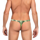 Kang Mengdi sexy underwear men's bed sexy temptation large size gay special thong hot open crotch sexy free to take off MP231 green 2XL (recommended 161-180Jin Jin equals 0.5 kg)