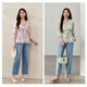 Slim and Li Show [Soft texture, light mature style, V-neck temperament shirt] Large size women's fat mm2025 summer new style 1423 pink XL