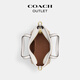 COACH Outlet Women's Bag Classic Logo CITY Mini Tote Bag Shoulder Crossbody Bag Handbag Gift City15 IM/Sand Yellow/Chalk White