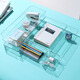 [Good Office Helper] A4 Storage Box Basket Desktop Transparente Acrylbücher Dokument Papierbuch Make -up 4877. Seite U Transparent Korb - mittelgroß 1 Haustier hoch