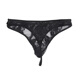 Zi Jiafu Y Men's Lace Underwear Sexy Bow Tie Underwear Tempting Low Waist Transparent Men's Thong Black L