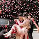 
Hip Kissing Leather Wedding Petal Salon Petal Rain Fireworks Supplies Collection of Salon Wedding Petal Spraying Petal Ribbon Ribbon Gift Bottle Cannon Holding the Hand [Red Petal Rain] 60 Models 4