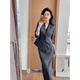 Xia Dian Suding Queen (SE.PSTP) has a strong aura and hits the streets with light luxury temperament. Professional suit skirts, commuter women's style suits and skirts, two-piece set. Gray L. Recommended 109-118 Jin Jin is equal to 0.5 kg