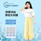 
OVE Girls Pants Summer 2025 New Breathable Children's Ice Silk Quick-Drying Mosquito Repellent Pants Summer Big Children's Polka Dot Wide Leg Pants 15277 Blue 170 170cm