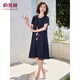 
Yu Zhaolin's mother dress summer short-sleeved dress middle-aged and elderly women's skirt Y232Q1424