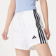Adidas Frauensportanzug Sommer Lauf Fitness-Training Anzug trendy und atmungsaktive Drei-Streifen-Freizeitkleidung JD0910 Baumwolle/Spandex weiße High-T-Trip-Shorts XL