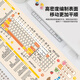 三色猫可爱小怪兽超大号鼠标垫女生办公学习游戏电脑键盘书桌防 14380hello 100厘米x50厘米x4毫米