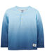 OshKosh B Gosh Boys Henley, Blue Ombre, Blue Ombre Blue Ombre 5T