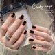 CandyMoyo healthy 0-toxic water-based nail polish manicure lasting whitening non-tearable CMS396 raw black brown