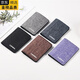 
GIOIO Japan imported quality canvas mini short wallet men's driver's license card bag integrated with small and simple student dark blue