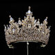 Shien 2023 Nouveau création en alliage perlé créatif en alliage en alliage grande couronne diadème de la mariée européenne et américaine accessoires de cheveux de mariage couronne blanc