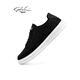 Shachi Sports Tuchschuhe Herrenschuhe Schnürmaschen-Leinwandschuhe atmungsbezurbbar weicher Sohle lässige Schuhe Schwarz S323259a 40
