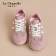 LA CHAPELLE SAPOS DE MUJERES 25 AÑOS Nuevos zapatos para mujeres Mesh Saquetas transpirables zapatos Versátiles Versátiles de entrenamiento Shoes sin pies malolientes zapatos de mujer livianos Pink xxe6628-2 38