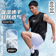 Veidoorn Neue Schnelltrocknungsweste für Männer Fitness Sport laufende Basketball-Training Sommer Ice Seide Atmungsfreie ärmellose Weste Top Black S