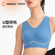 MOLY VIVI small free and stable sports bra for women running shock-proof yoga vest gathering high-intensity fitness underwear Mysterious Black S