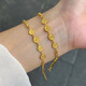 UDL gold bracelet 999 pure gold niche fashion versatile Ping An Xile gold bracelet new style pure gold does not fade 0.01g Ping An Xile bracelet