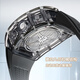Bugatti (Bonest Gatti) Watch Herren automatische mechanische Uhr Deutsch Neue Kristallschalenschale Luminous Uhr Valentinstagsgeschenk für Freund 9920