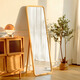 Yimo Nordic solid wood full-body mirror home bedroom floor-to-ceiling mirror home wall hanging dressing mirror Internet celebrity fitting mirror 45 Hu Tao