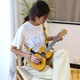 爱帛哆（AIBODUO）尤克里里背带免打孔ukulele乌克丽丽背带斜跨小吉他肩带 浅粉色