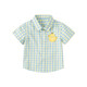 David Bella Ollet sells children's shirts, boys' shirts, cute baby tops, summer clothes, plaid shirts for boys, yellow 80 cm (recommended height 73-80cm)