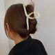 Hesiyu shark clip ins high-looking student hairpin hairpin female back of the head grabber fairy-like high-end hair grabber matte coffee color 11CM