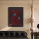 OUOETY CHANAKYO PEINTURES D'HUILE RETRO RETRO EN RETRO, PEINTURES DE SOIR SALLE DE STYLE MÉDIEVALE PACHEMENTS, SENSE ENTRANCE SENSE ROUGE RED HALLE ENTRANCE 30MM_FRAME Taille 60 * 80 [Paint Core 49 * 691 Pure peinture d'huile peinte à la main pure à la main