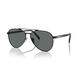 PRADA Men's Steel Frame Aviator Sunglasses Fashionable Sun Protection Accessories BLACK/GRAY 1AB5Z1 58/14/145