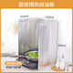 Lancaihe kitchen oil-proof baffle thickened aluminum foil heat-proof and oil-proof stove cooking and cooking anti-splash oil fume partition oil baffle oil-proof baffle (50*90cm)