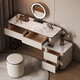 All solid wood slate dressing table bedroom simple modern small apartment customizable stainless steel dressing table dressing table 80cm single dressing table